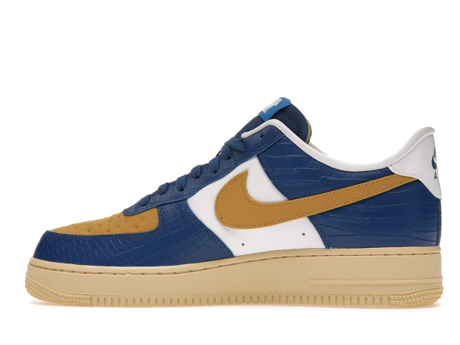 Nike Air Force 1 Low SP Undefeated 5 On It Bleu Jaune Croc