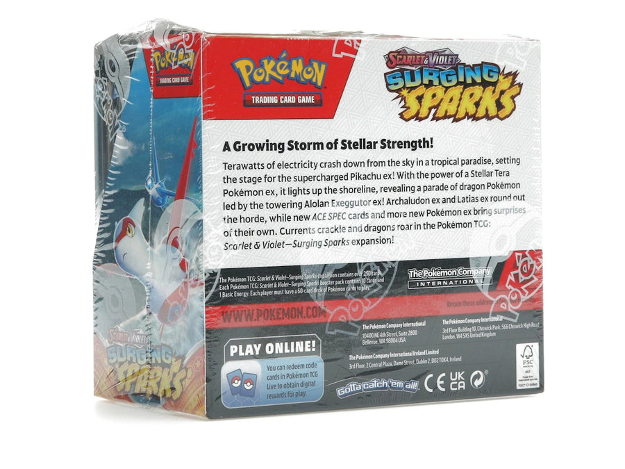 Coffret de présentation de boosters Pokémon Écarlate et Violette Étincelles Déferlantes