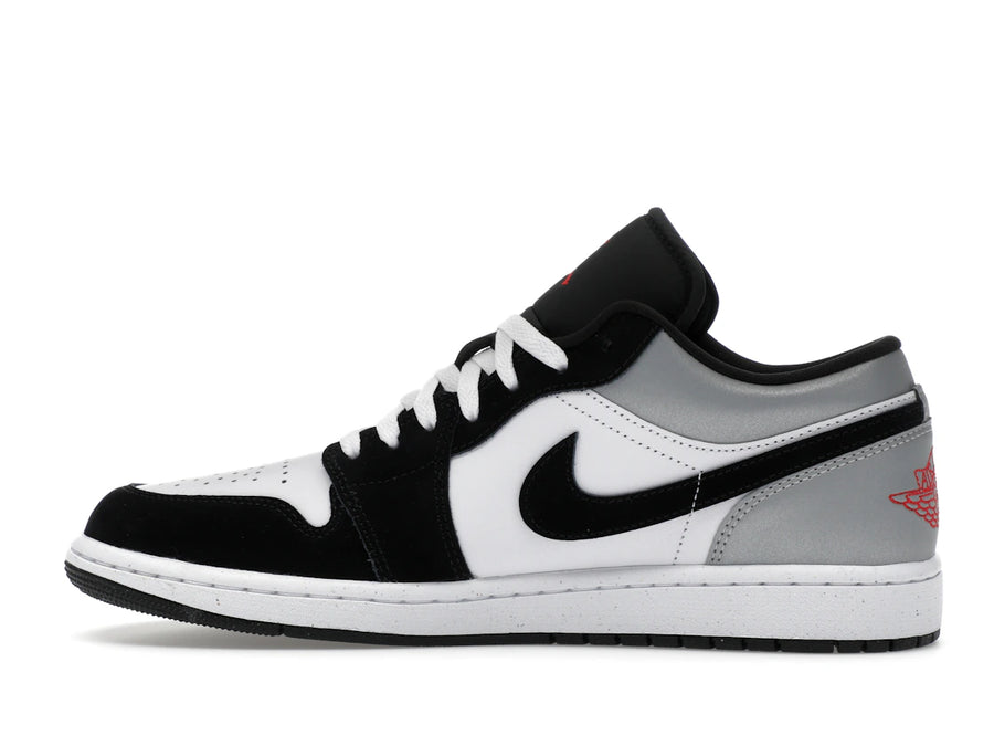 Jordan 1 Low SE White Fire Red Black Matte Silver