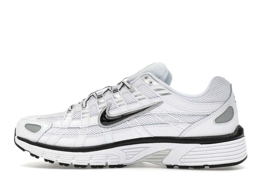 Nike P-6000 Blanc Argent Métallisé Noir