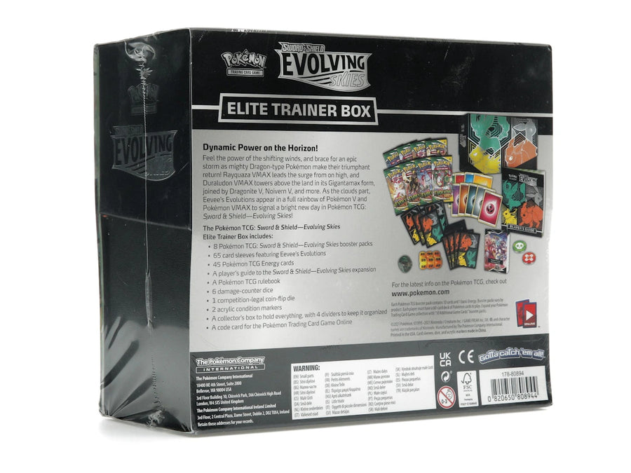 Coffret Dresseur d'élite Pokémon JCC Épée et Bouclier Ciel Évolutif (Flamme/Voltali/Noctali/Phyllali)