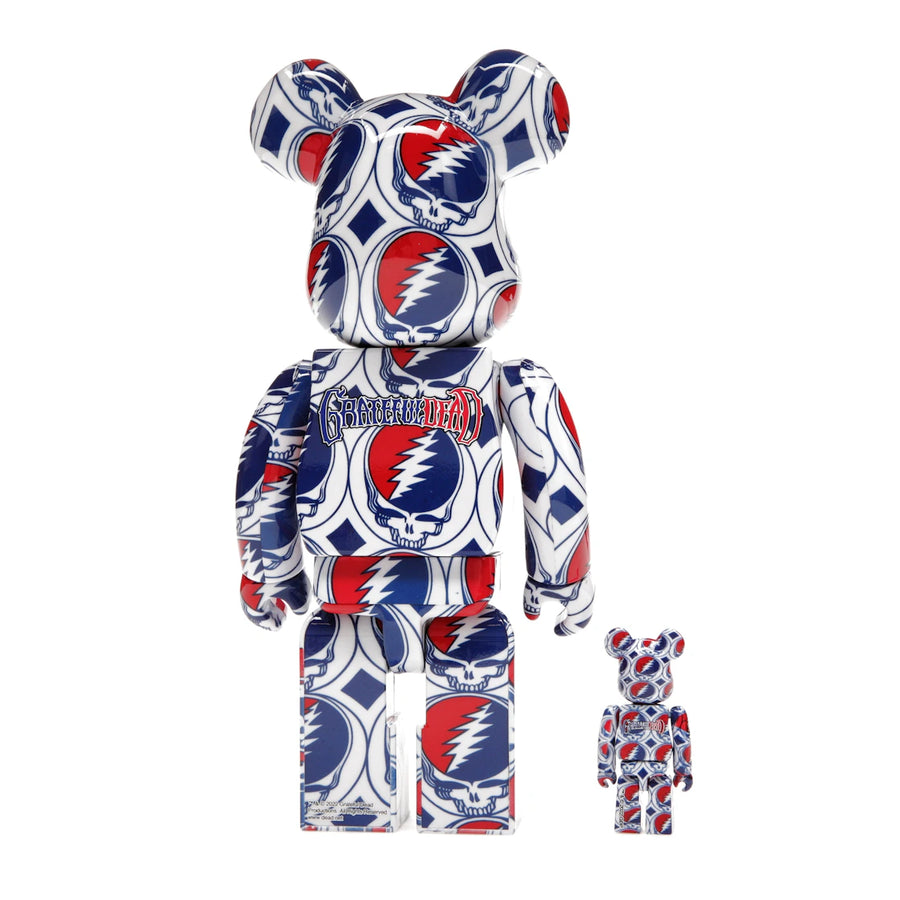 Coffret Bearbrick x Grateful Dead (Steal Your Face) 100 % et 400 %