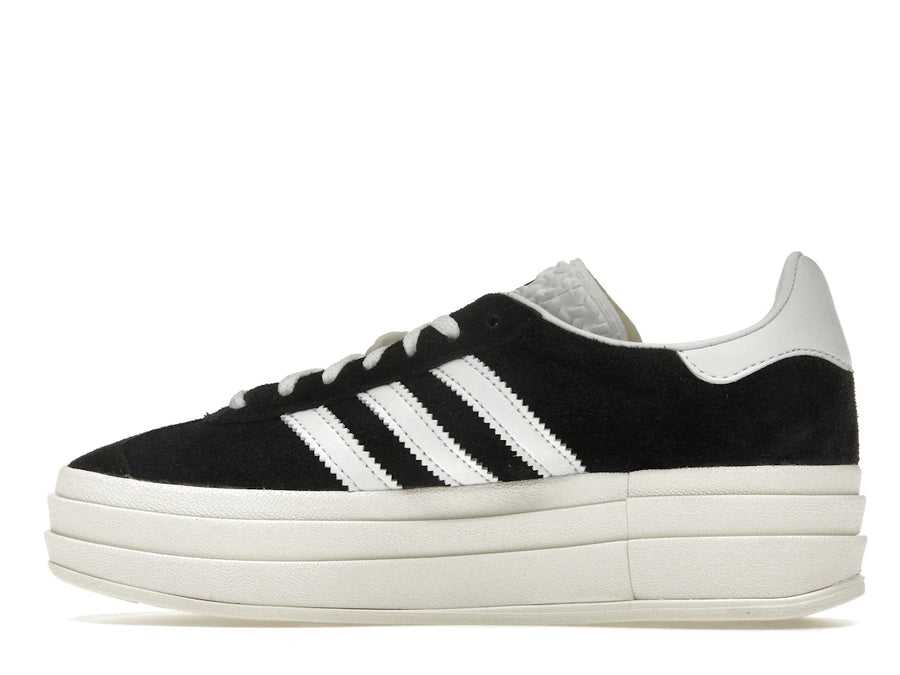 adidas Gazelle Bold Core Noir Blanc (Femme)