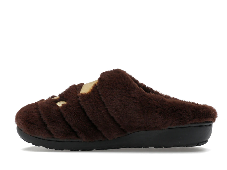 A Bathing Ape Ape Head Puffer Sandals Subu Brown