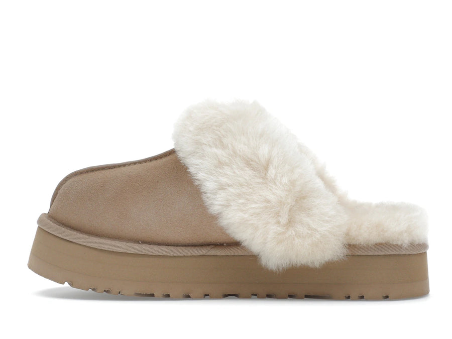 Pantoufles UGG Discette couleur sable (Femme)