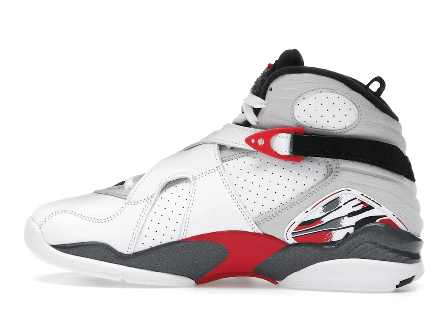 Jordan 8 Retro Blanc Rouge Vrai (2025)