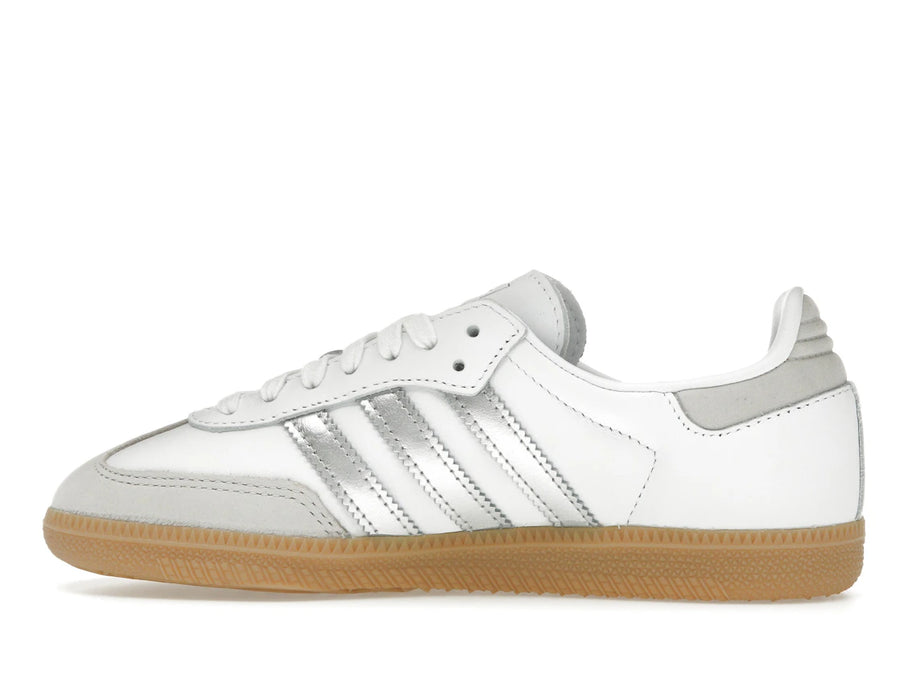 adidas Samba OG Blanc Argent Gris Métallisé (Femme)