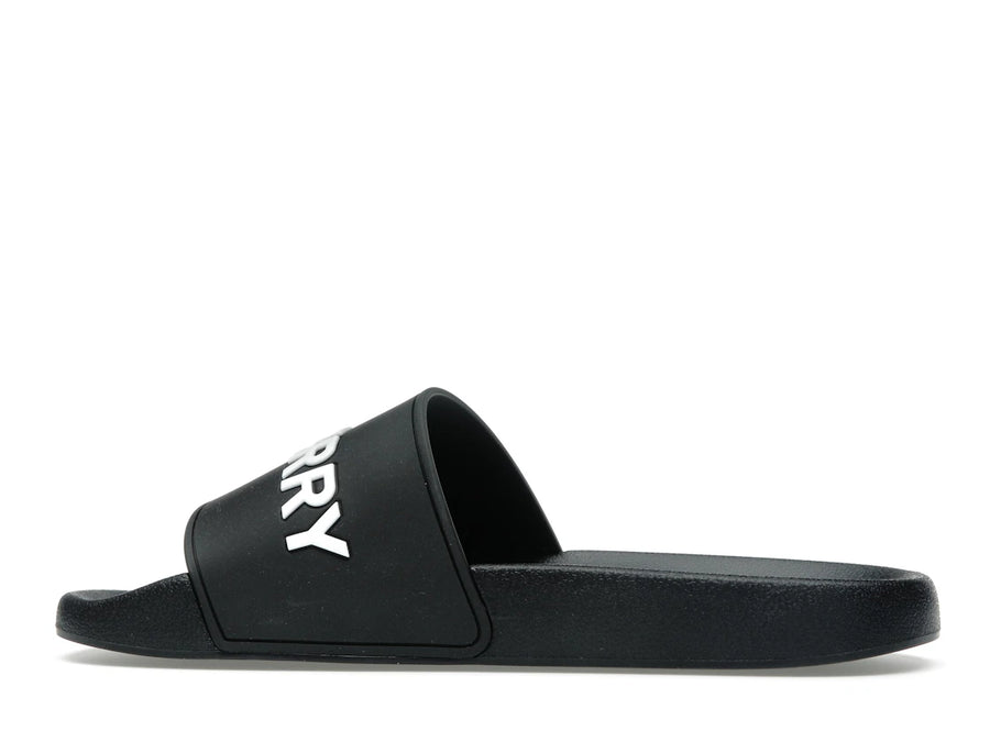 Burberry Logo Slides Black Optic White