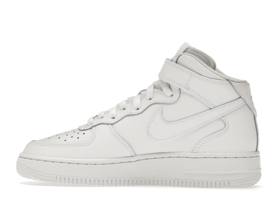 Nike Air Force 1 Mid LE Triple White (GS)