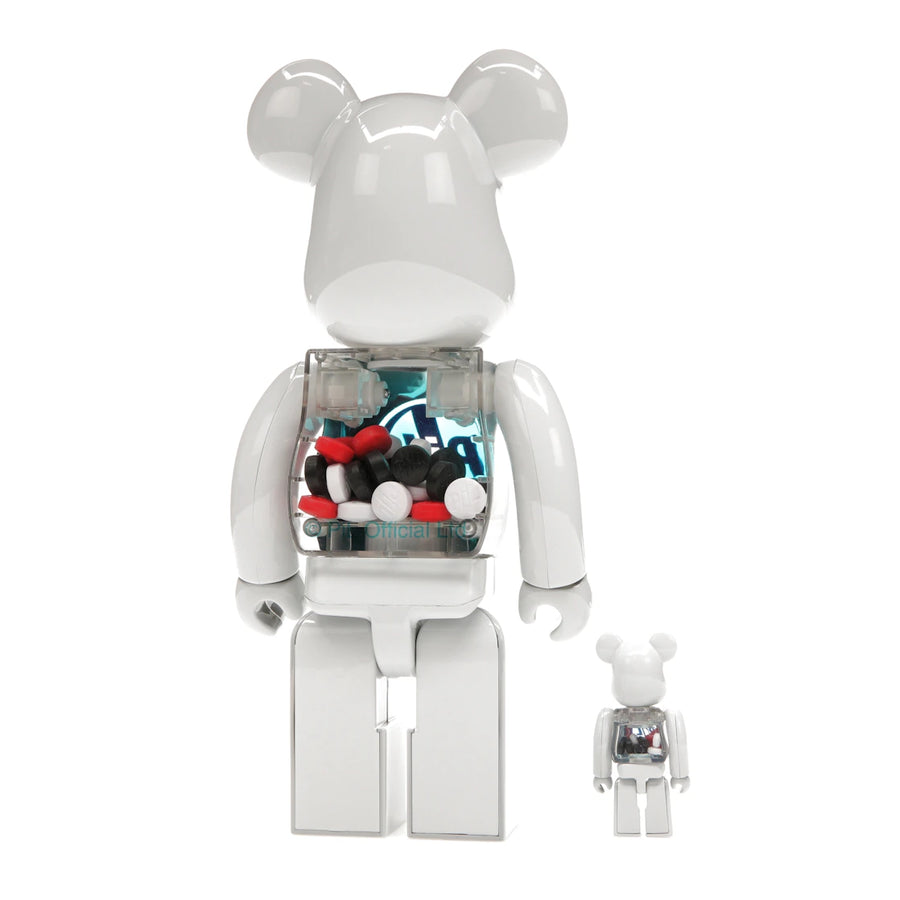 Bearbrick PiL 100% &amp; 400% Set Chrome Ver.