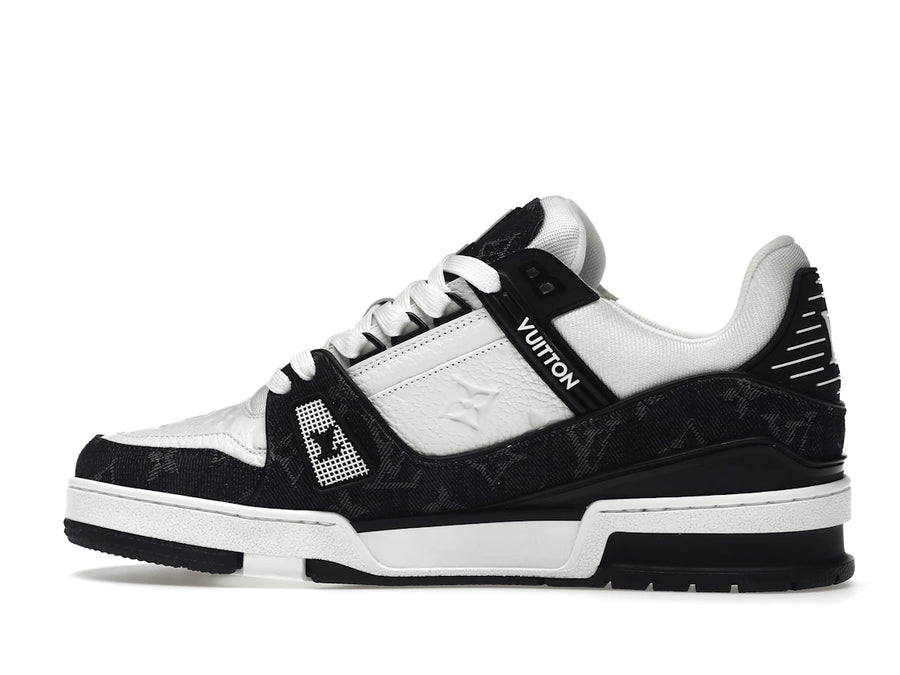 Baskets Louis Vuitton LV blanches et noires