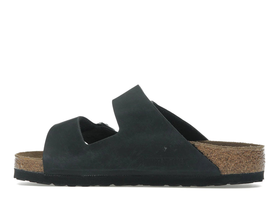 Birkenstock Arizona en cuir huilé noir