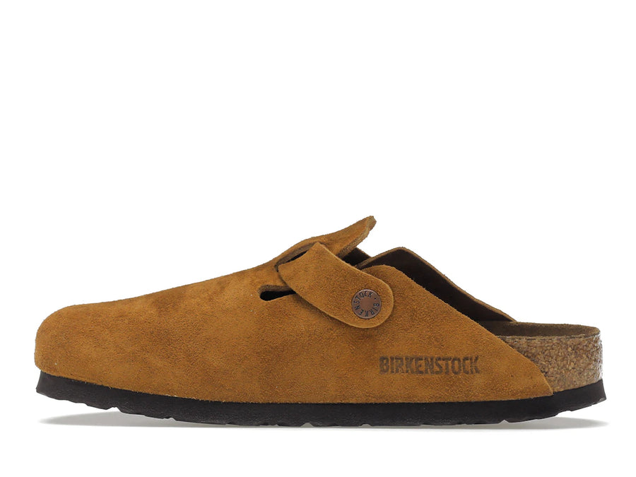 Birkenstock Boston à semelle souple en daim et vison