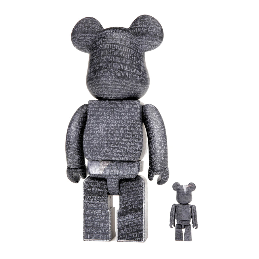 Bearbrick Le British Museum (La pierre de Rosette) - Coffret 100 % et 400 %