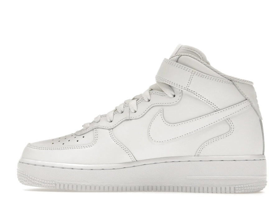 Nike Air Force 1 Mid Triple White (Femme)