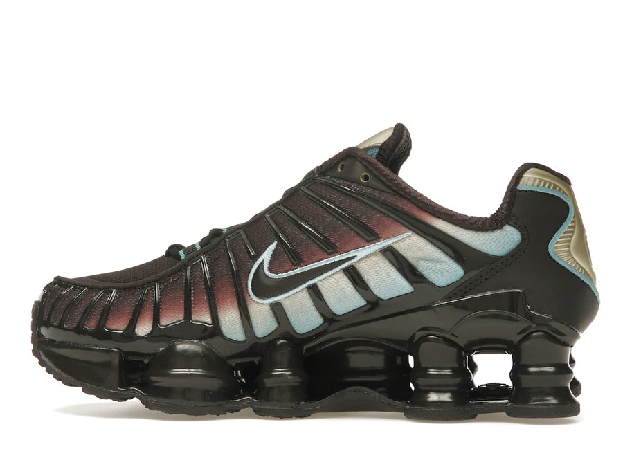 Nike Shox TL Velvet Marron Denim Turquoise (Femme)