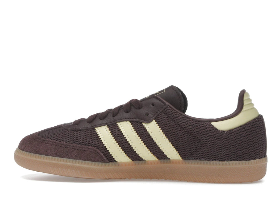 adidas Samba OG Shadow Brown Powder Yellow (Femme)