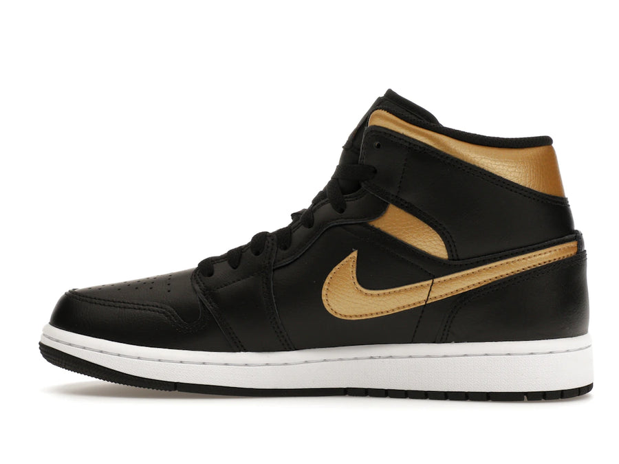 Jordan 1 Mid Noir Or Métallisé