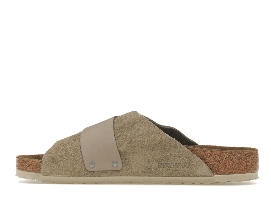 Birkenstock Kyoto en daim nubuck taupe