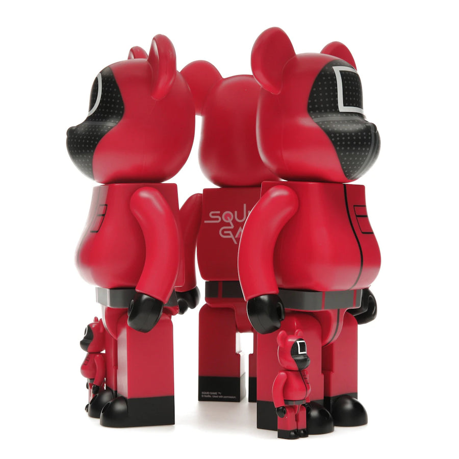 Bearbrick x Squid Game Guard (Circle/Triangle/Square) 100% & 400% Set of 3