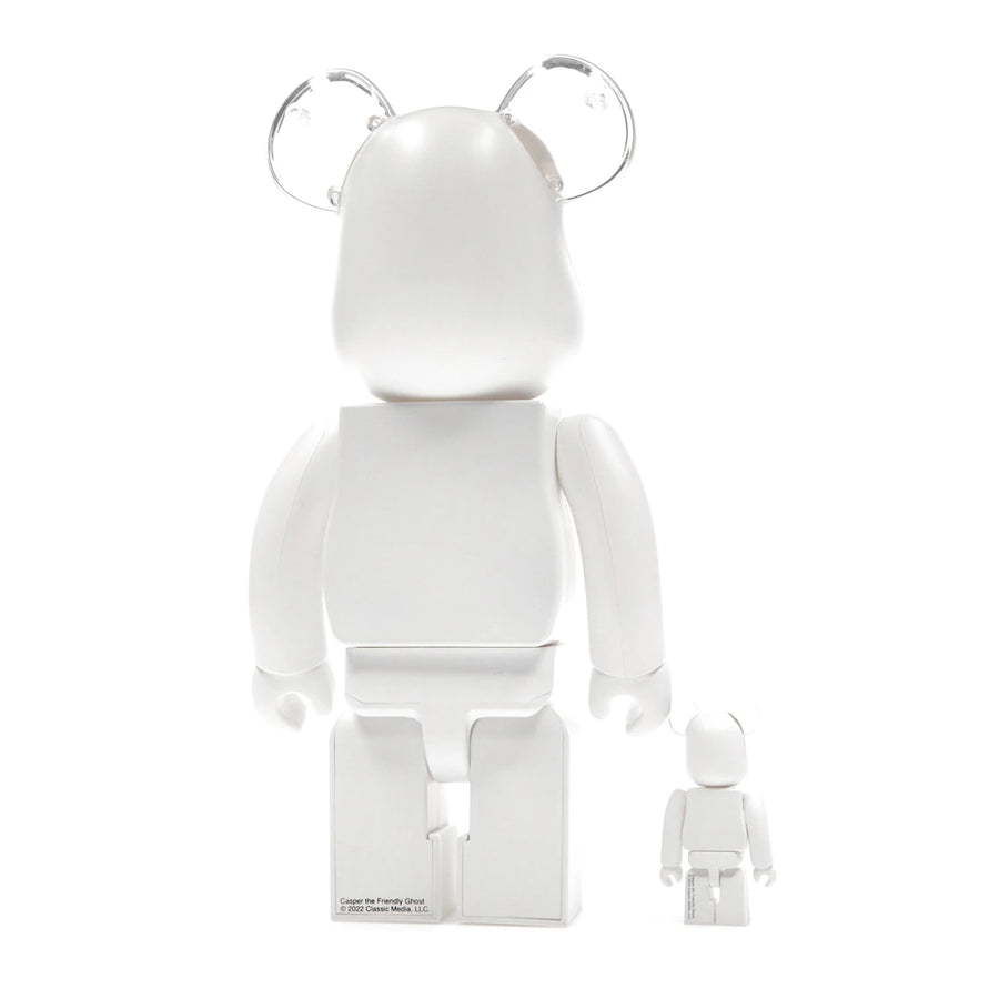 Bearbrick Casper le gentil fantôme, ensemble 100 % et 400 %, blanc