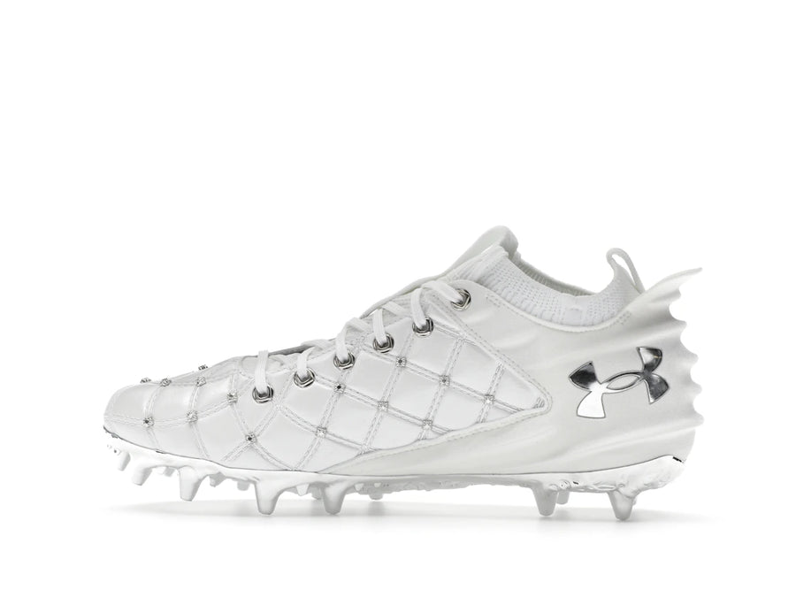 Under Armour UA Blur Pro Justin Jefferson Blanc Argent Métallisé