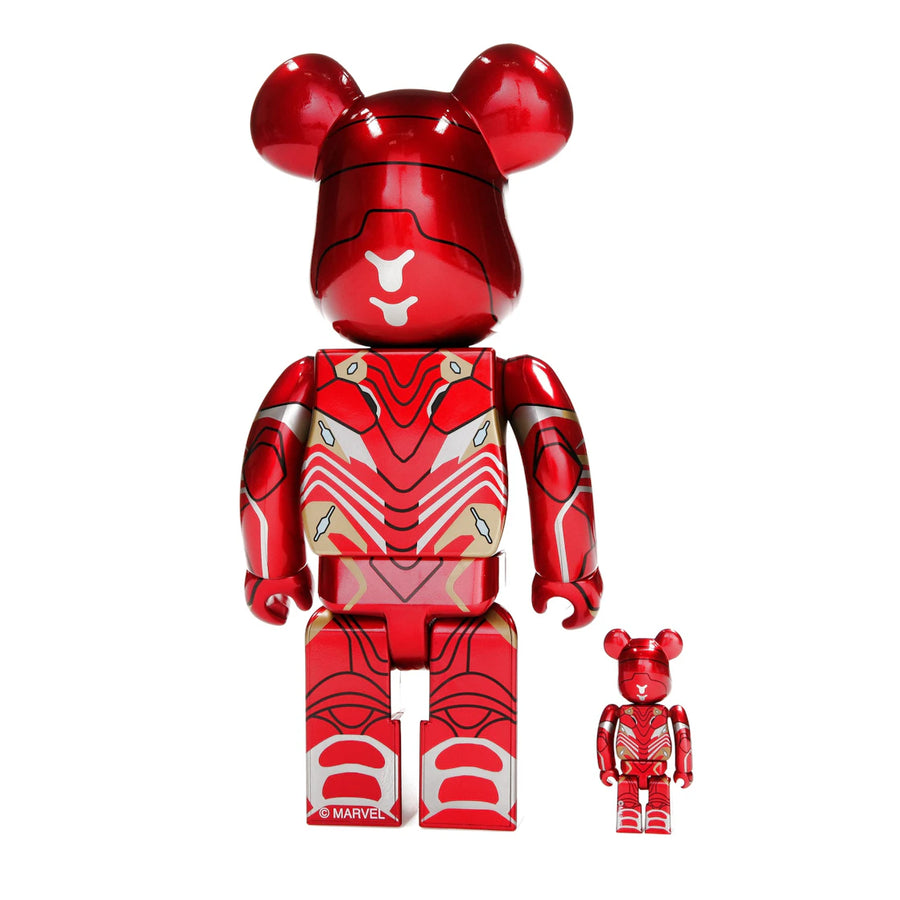 Bearbrick x Marvel Iron Man Mark 50 100% & 400% Set