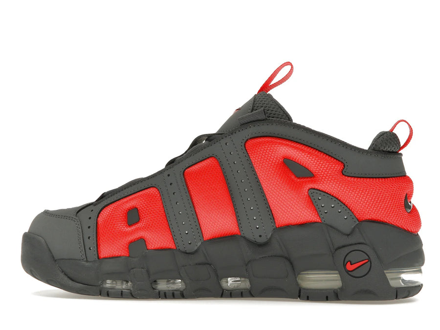 Nike Air More Uptempo Low Dark Grey Light Crimson