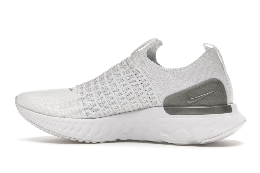 Nike React Phantom Run Flyknit 2 Blanc Platine Pur (Femme)