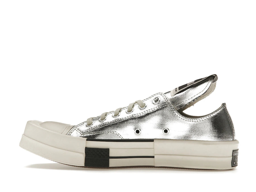 Converse TURBODRK Chuck Taylor All Star 70 Ox Rick Owens DRKSHDW Argent Blanc