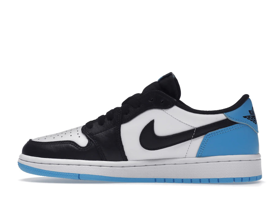 Jordan 1 Retro Low OG Noir Bleu Poudre Foncé (Femme)