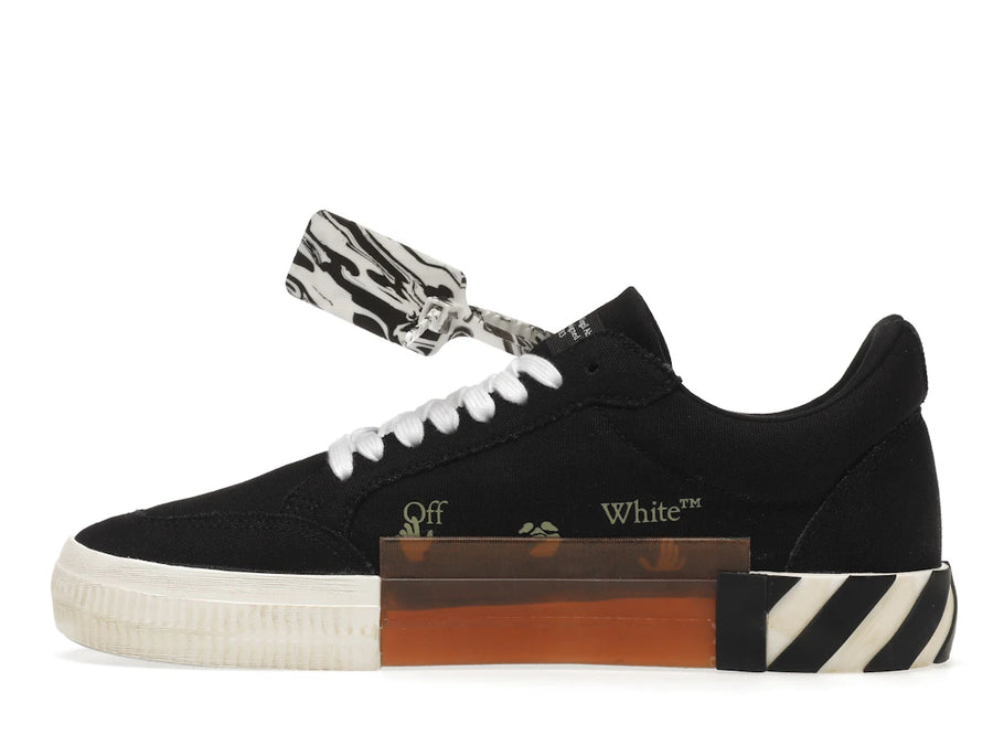 OFF-WHITE Vulc Low Noir Clair Flèche Bleu