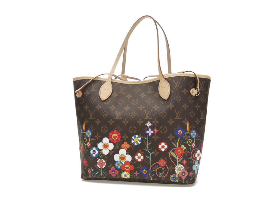 Louis Vuitton x Takashi Murakami Neverfull MM Superflat Monogramme