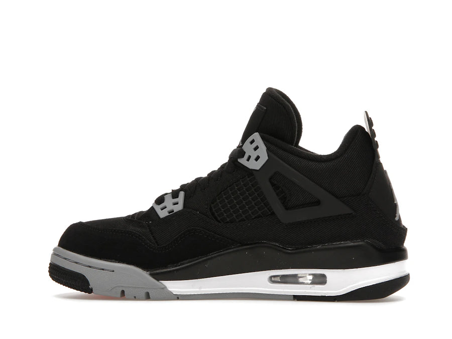 Jordan 4 Retro Black Canvas (GS)