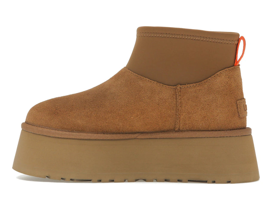 Bottes UGG Classic Mini Dipper couleur châtaigne (Femme)