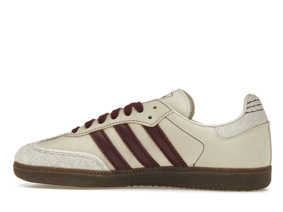 adidas Samba OG Wonder White Maroon (Femme)