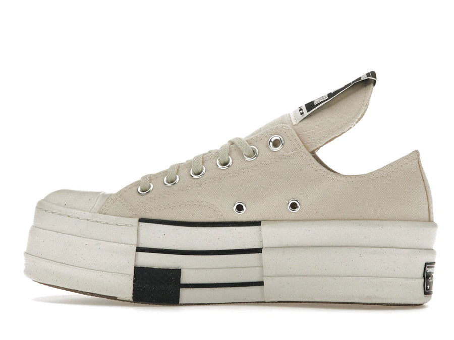 Converse DRKSHDW Chuck Taylor All Star DBL DRKSTAR Ox Rick Owens DRKSTAR Ivoire Naturel
