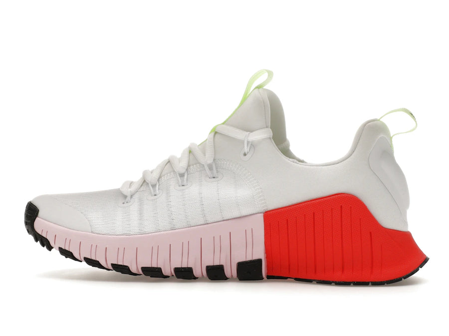 Nike Free Metcon 6 Blanc Volt Clair Rose Cramoisi Mousse (Femme)