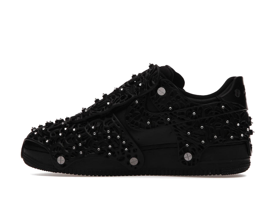 Nike Air Force 1 Low Swarovski à cristaux rétroréfléchissants noirs (Femme)