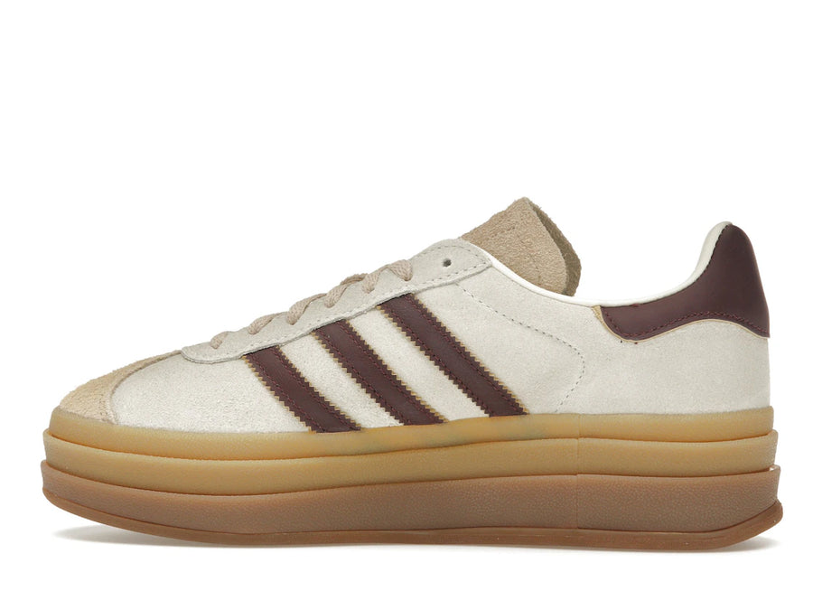adidas Gazelle Bold Crème Blanc Bordeaux (Femme)