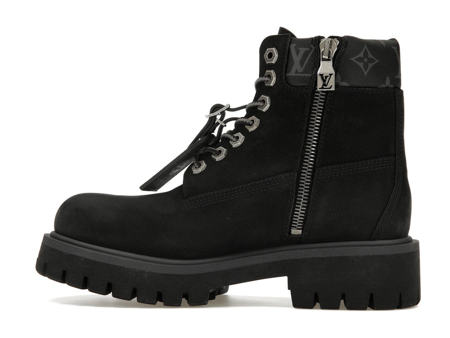 Bottines Louis Vuitton Timberland 6" noires