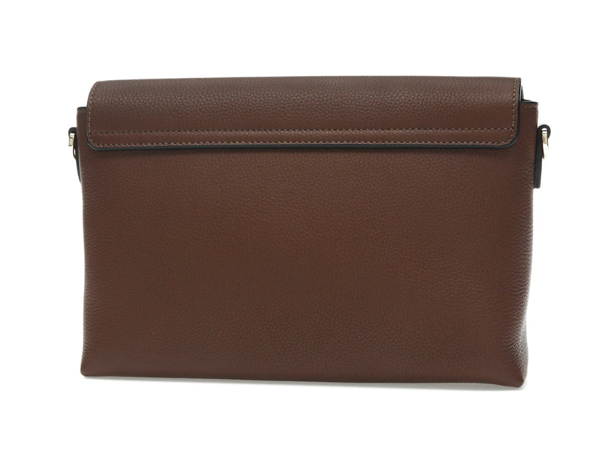 Sac bandoulière Burberry Vintage Check and Leather Note, couleur fauve