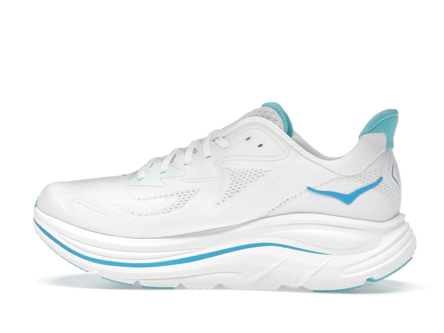 Hoka One One Clifton 10 Blanc Bleu Ciel