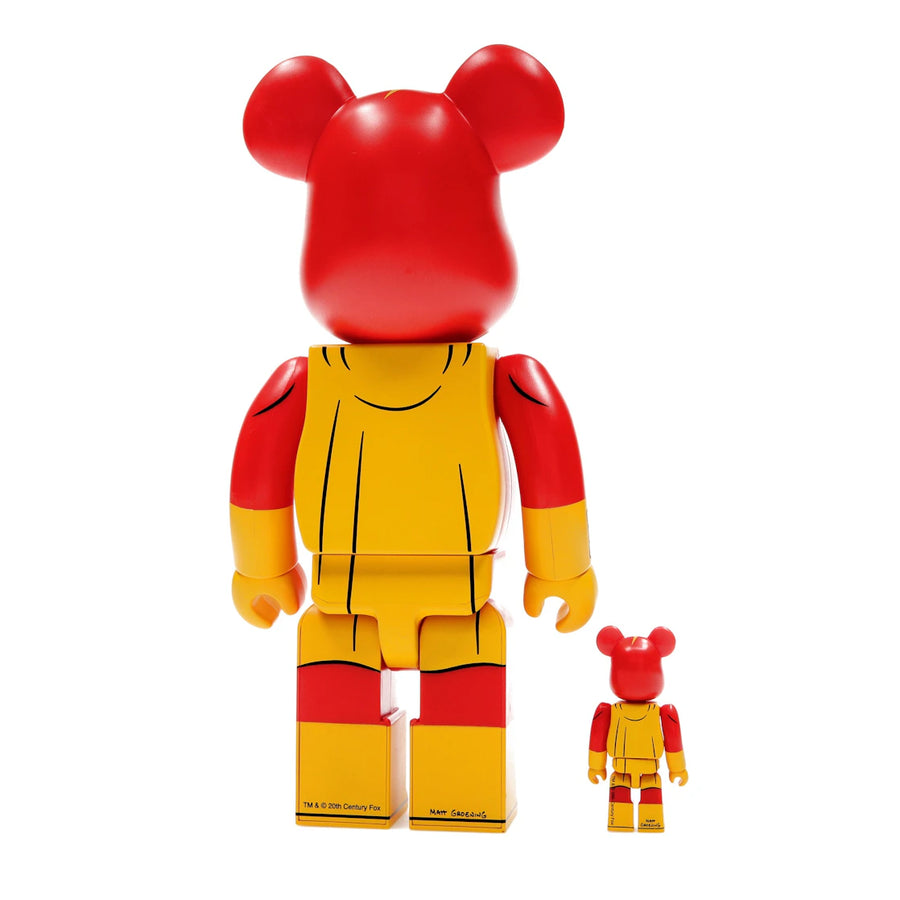 Coffret Bearbrick Les Simpsons L'Homme Radioactif 100 % et 400 %