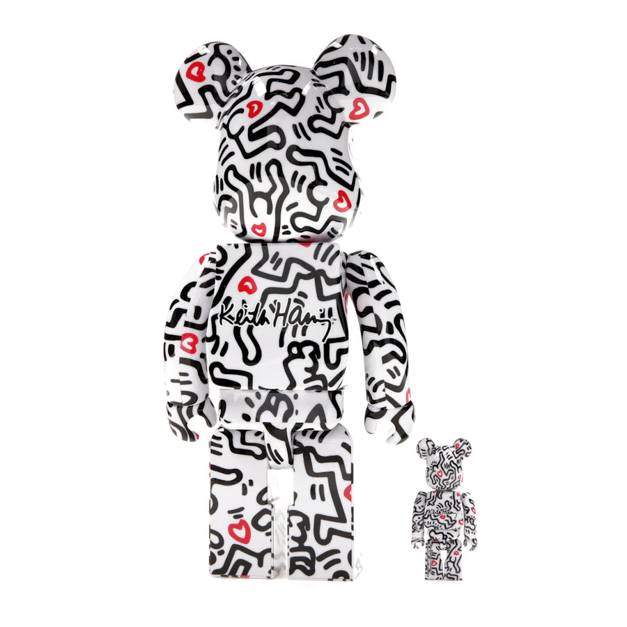 Bearbrick Keith Haring n° 8, coffret 100 % et 400 %