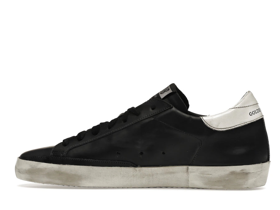 Golden Goose Super Star Cuir Noir et Blanc