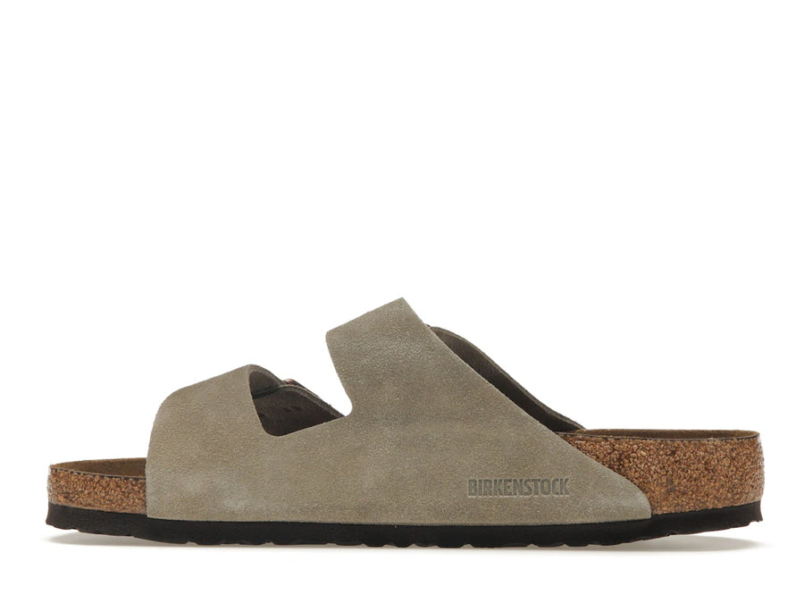 Birkenstock Arizona à semelle souple en daim taupe