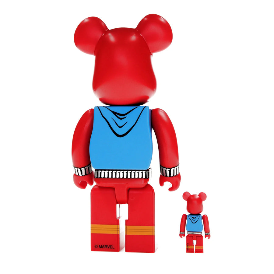 Coffret Bearbrick x Marvel Spider-Man Scarlet Spider 100 % et 400 %