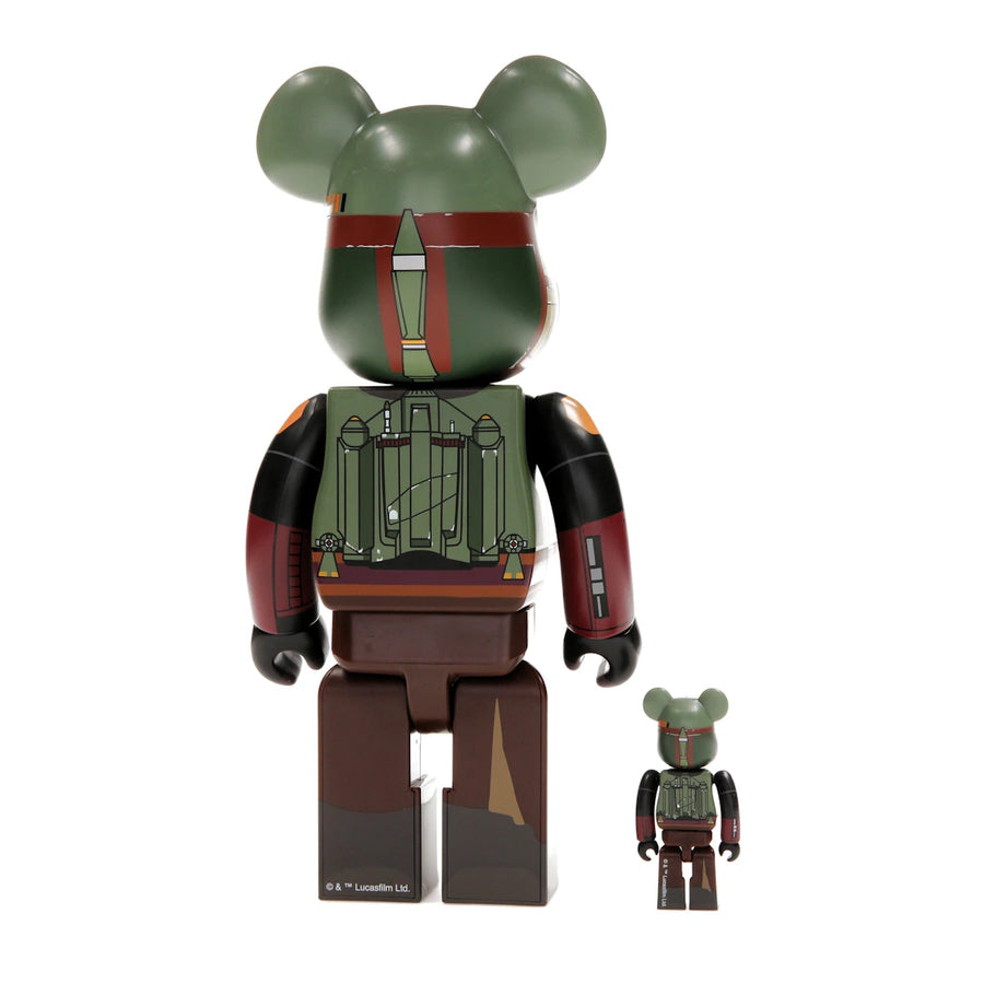 Bearbrick x Star Wars Boba Fett (Armure récupérée) - Set 100 % et 400 %