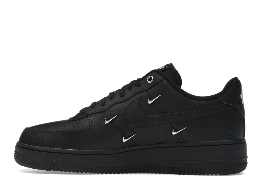 Nike Air Force 1 Low '07 LX Noir Argent Mini Swoosh (Femme)